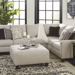 Ashley Furniture Ottomans Hallenberg - Fog - Oversized Accent Ottoman 9 Ashley Furniture Ottomans Hallenberg - Fog - Oversized Accent Ottoman