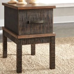 Ashley Furniture Stanah - Brown / Beige - Chair Side End Table Tables