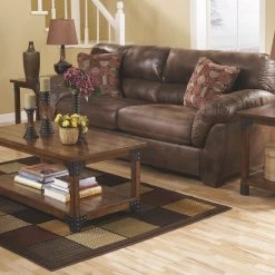 Ashley Furniture Murphy - Medium Brown - Occasional Table Set (3/cn)