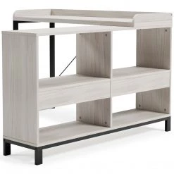 Signature Design By Ashley® Bayflynn - White/black - L-desk Desks 17 Signature Design By Ashley® Bayflynn - White/black - L-desk Desks