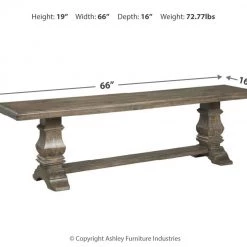 Ashley Furniture Benches Wyndahl - Rustic Brown - Dining Room Bench