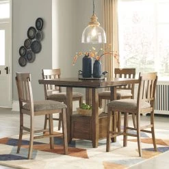 Ashley Furniture Flaybern - Brown - Rect Drm Counter Ext Table