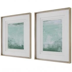 Accessories Uttermost Coastal Patina Modern Framed Prints, S/2