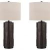 Ashley Furniture Makya - Patterned - Poly Table Lamp (2/CN)