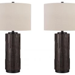 Ashley Furniture Makya - Patterned - Poly Table Lamp (2/CN)