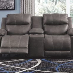 Ashley Furniture Reclining Furniture Erlangen - Midnight - Pwr Rec Loveseat/con/adj Hdrst 11 Ashley Furniture Reclining Furniture Erlangen - Midnight - Pwr Rec Loveseat/con/adj Hdrst