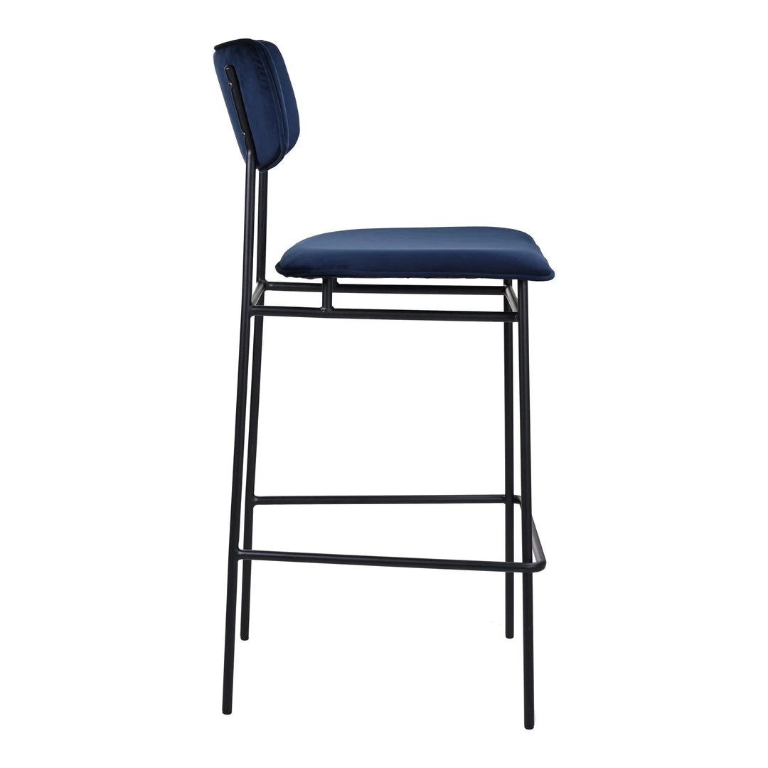 Moe's Home Collection Stools Sailor Barstool Blue 5 Moe's Home Collection Stools Sailor Barstool Blue