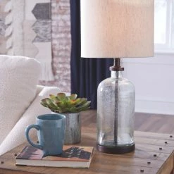 Ashley Furniture Bandile - Clear/bronze Finish - Glass Table Lamp (1/cn)