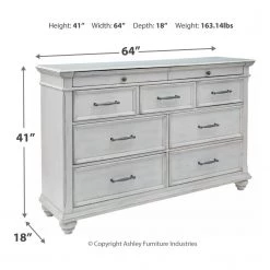 Benchcraft® Kanwyn - Attractive - Dresser, Mirror, Panel Bed