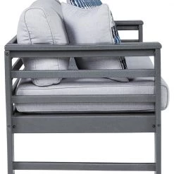 Signature Design By Ashley® Amora - Charcoal Gray - Loveseat W/cushion