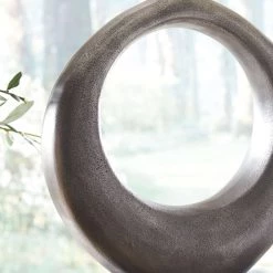 Ashley Furniture Saria - Antique Silver Finish - Metal Table Lamp (1/cn)