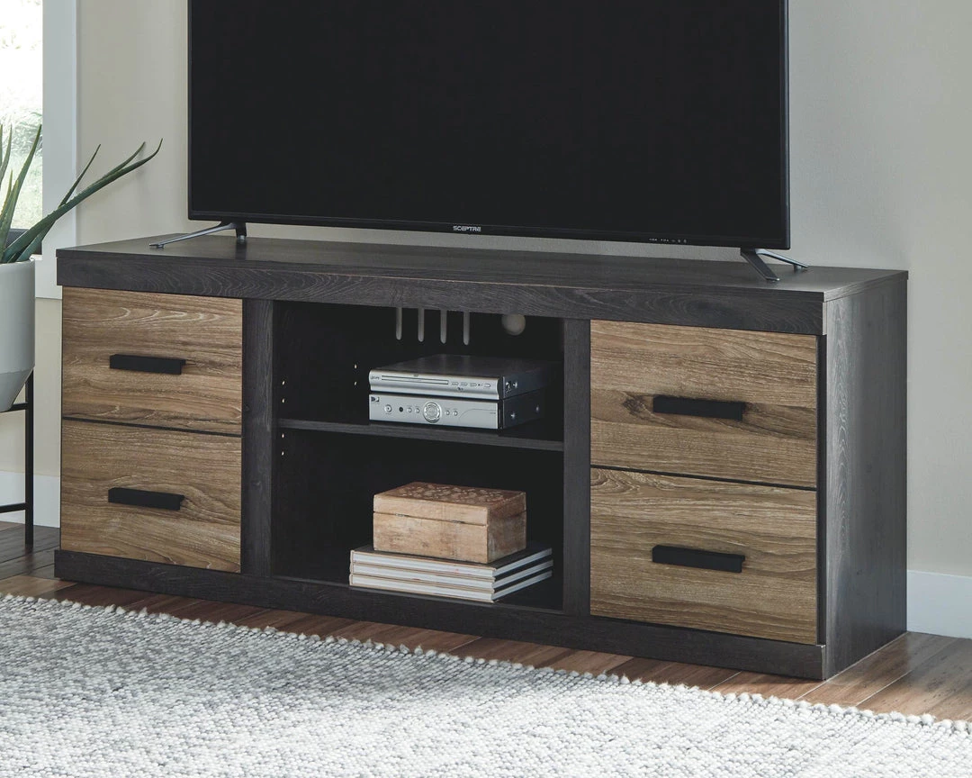 Ashley Furniture TV Stands Harlinton - Warm Gray - LG TV Stand W/Fireplace Option 8 Ashley Furniture TV Stands Harlinton - Warm Gray - LG TV Stand W/Fireplace Option