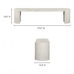 Moe's Home Collection Benches Lyon Outdoor Bench 15 Moe's Home Collection Benches Lyon Outdoor Bench