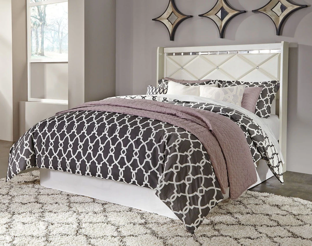 Signature Design By Ashley® Bedroom Sets Dreamur - Pearl Stipple - Dresser, Mirror, Panel Headboard 6 Signature Design By Ashley® Bedroom Sets Dreamur - Pearl Stipple - Dresser, Mirror, Panel Headboard