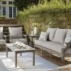 Signature Design By Ashley® Outdoor Sets Visola - Gray - 5 Pc. - Lounge Set