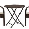 Ashley Furniture Outdoor Sets Anchor - Brown - Chairs W/cush/table Set (3/cn)