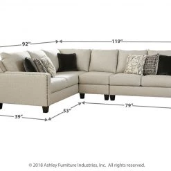 Signature Design By Ashley® Hallenberg - Left Arm Facing Sofa With Corner Wedge, Right Arm Facing Loveseat Sectional