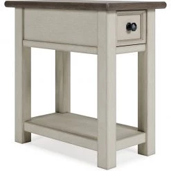 Ashley Furniture Bolanburg - White / Brown / Beige - Chair Side End Table