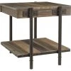 Ashley Furniture Bostweil - Light Brown/black - Rectangular End Table Tables