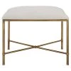Uttermost Avenham Small Gold Framed Bench Benches