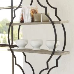 Ashley Furniture Accessories Candon - Antique Gray/black - Wall Shelf