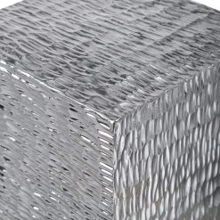 Accessories Uttermost Jessamine Silver Wall Cube