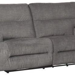 Ashley Furniture Reclining Furniture Coombs - Charcoal - 2 Seat Reclining Power Sofa