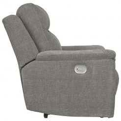 Ashley Furniture Reclining Furniture Mouttrie - Smoke - Pwr Recliner/adj Headrest