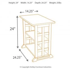 Ashley Furniture Tables Braunsen - Brown - Chair Side End Table - Squared Sides 26 Ashley Furniture Tables Braunsen - Brown - Chair Side End Table - Squared Sides