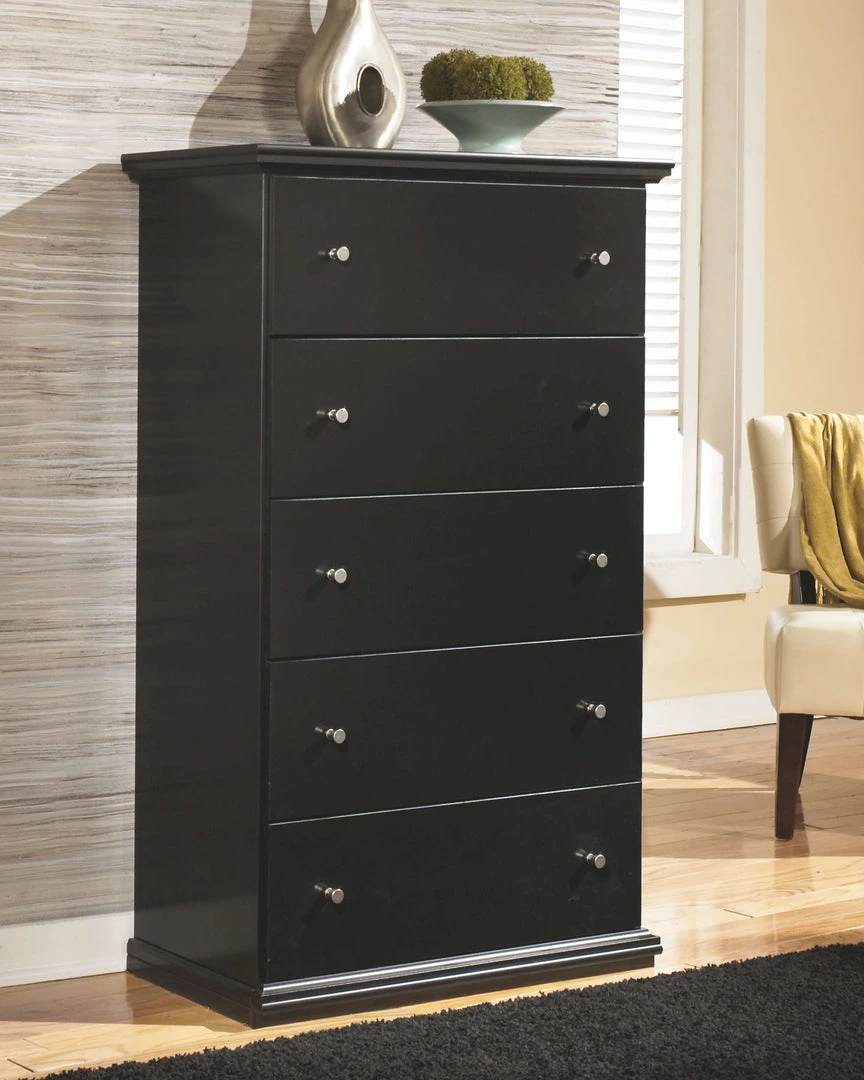 Ashley Furniture Maribel - Black - Five Drawer Chest Chests 7 Ashley Furniture Maribel - Black - Five Drawer Chest Chests