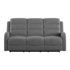 Emerald Home Sofas Power Sofa W / 2 Power Headrest - Grey