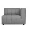 Moe's Home Collection Chairs Lyric Arm Chair Right Grey