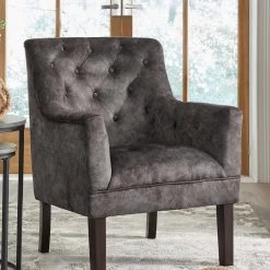 Ashley Furniture Drakelle - Charcoal Gray - Accent Chair Chairs
