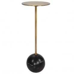 Tables Uttermost Gimlet Brass Drink Table