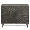 Cabinets Uttermost Shield Gray Oak 2 Door Cabinet