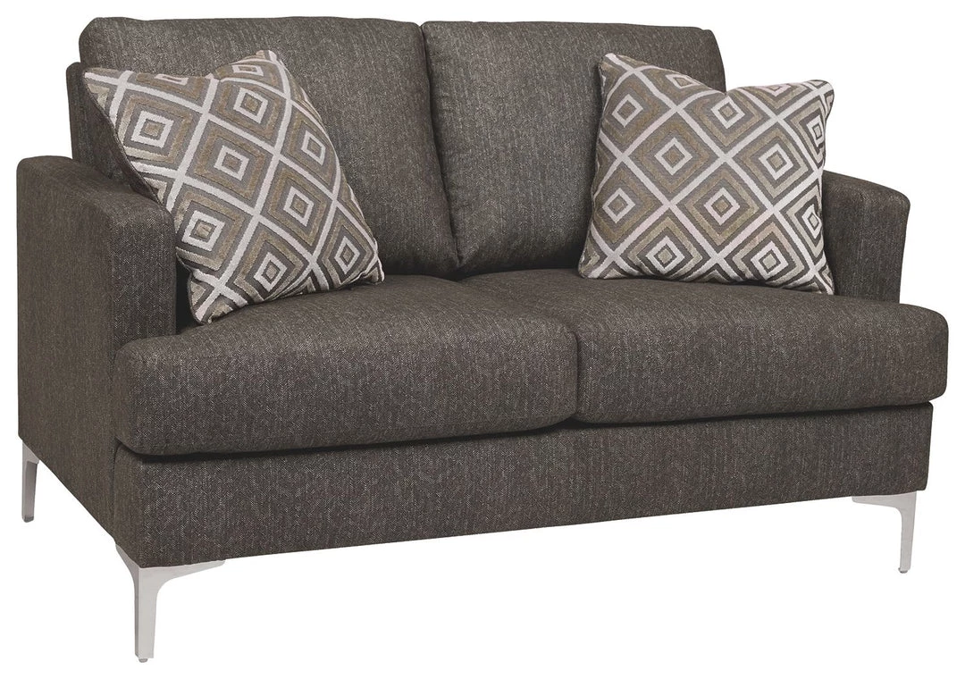 Ashley Furniture Arcola - Brown Dark - Rta Loveseat 3 Ashley Furniture Arcola - Brown Dark - Rta Loveseat