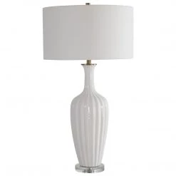 Uttermost Strauss White Ceramic Table Lamp Accessories