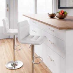 Ashley Furniture Stools Pollzen - Stone - Tall Uph Swivel Barstool(2/cn)