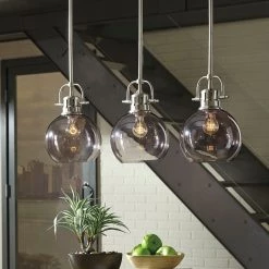 Ashley Furniture Johano - Gray - Glass Pendant Light (1/cn)