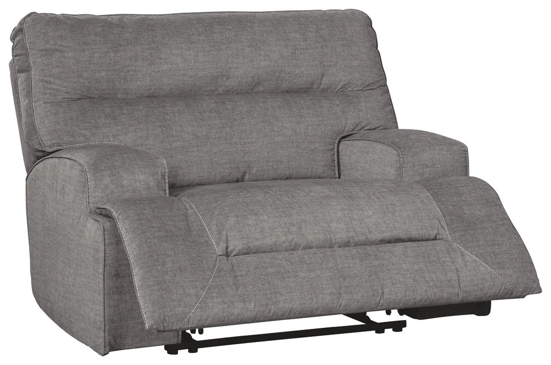 Ashley Furniture Coombs - Charcoal - Wide Seat Power Recliner 5 Ashley Furniture Coombs - Charcoal - Wide Seat Power Recliner