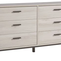 Ashley Furniture Socalle - Light Natural - Six Drawer Dresser Dressers