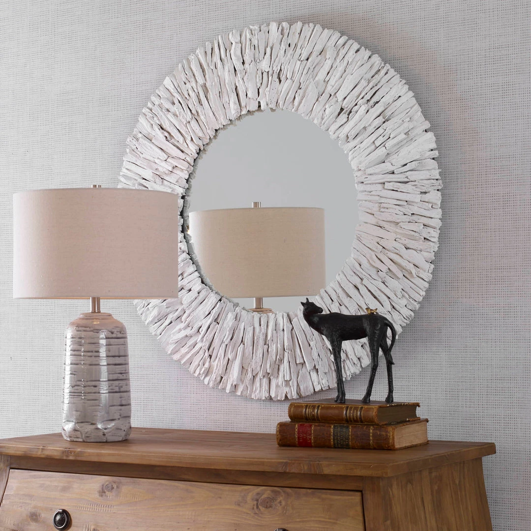 Uttermost Teak Branch White Round Mirror Accessories 7 Uttermost Teak Branch White Round Mirror Accessories