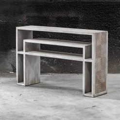 Uttermost Genara Bone White Carved Console Table 9 Uttermost Genara Bone White Carved Console Table