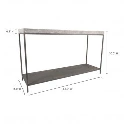 Moe's Home Collection Makrana Marble Console Table 9 Moe's Home Collection Makrana Marble Console Table