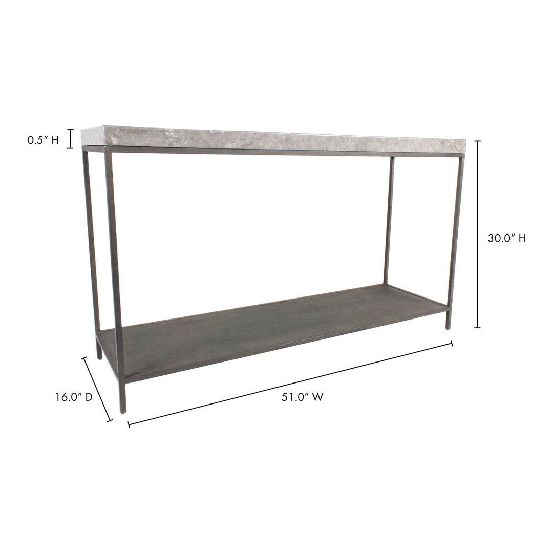 Moe's Home Collection Makrana Marble Console Table 6 Moe's Home Collection Makrana Marble Console Table