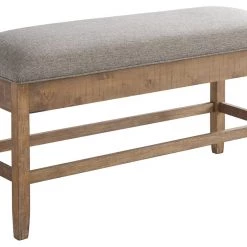 Ashley Furniture Aleeda - Brown/gray - Storage Counter Uph Bench Benches