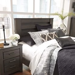 Ashley Furniture Brinxton - Charcoal - Panel Headboard Headboards