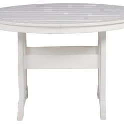 Signature Design By Ashley® Tables Crescent Luxe - White - Round Dining Table W/umb Opt