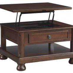 Ashley Furniture Porter - Rustic Brown - Lift Top Cocktail Table
