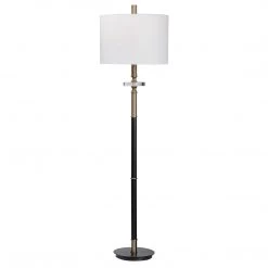 Uttermost Maud Aged Black Floor Lamp